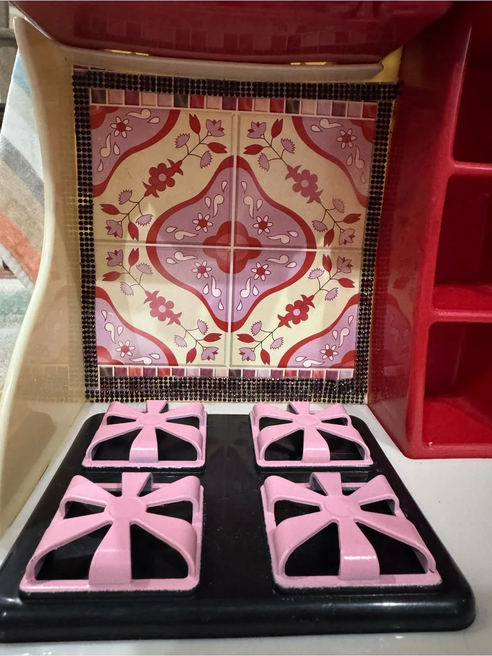 🌺Our Generation Red Gourmet Kitchen Set Fits 18